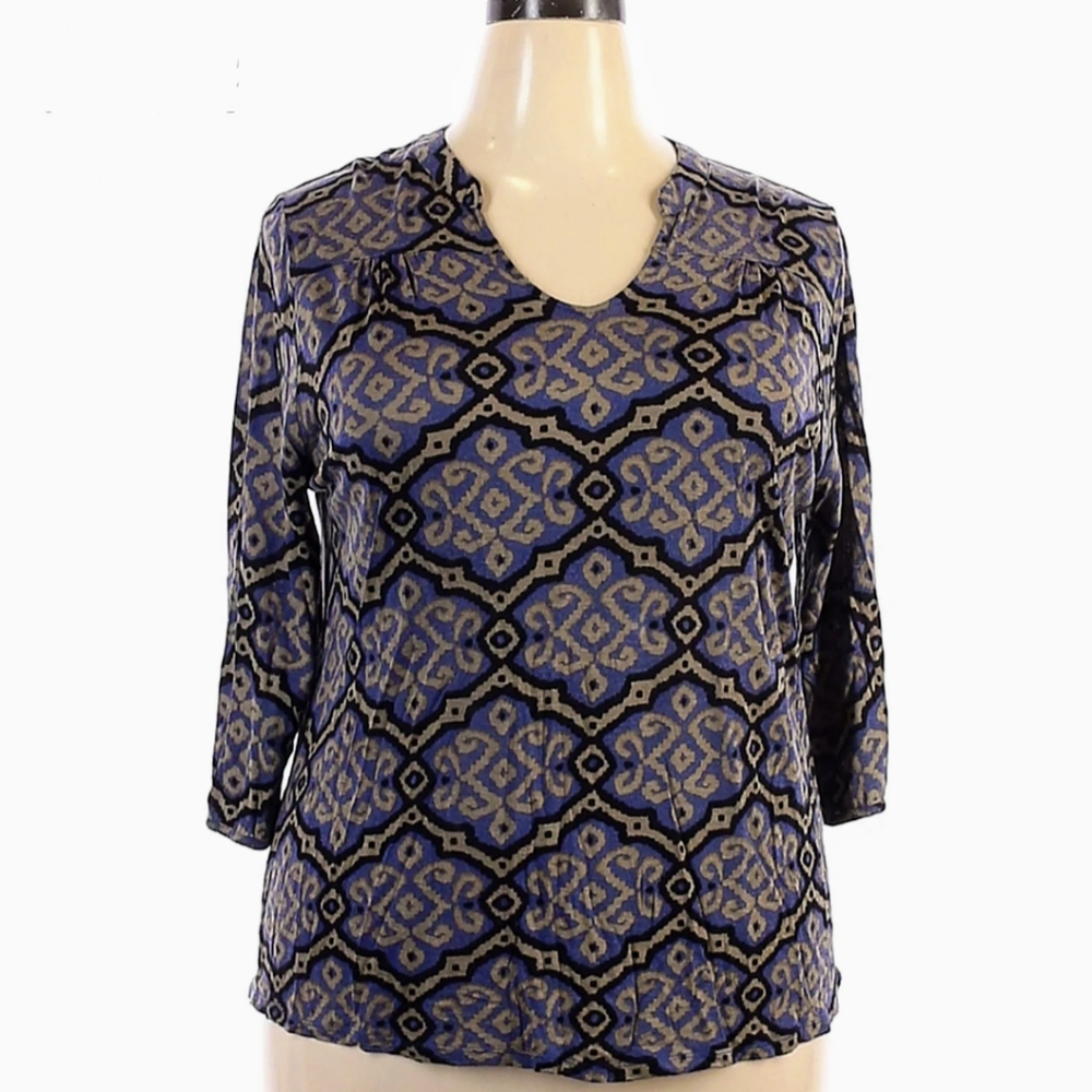Lucky Brand Plus Size Top 3/4 Sleeve
